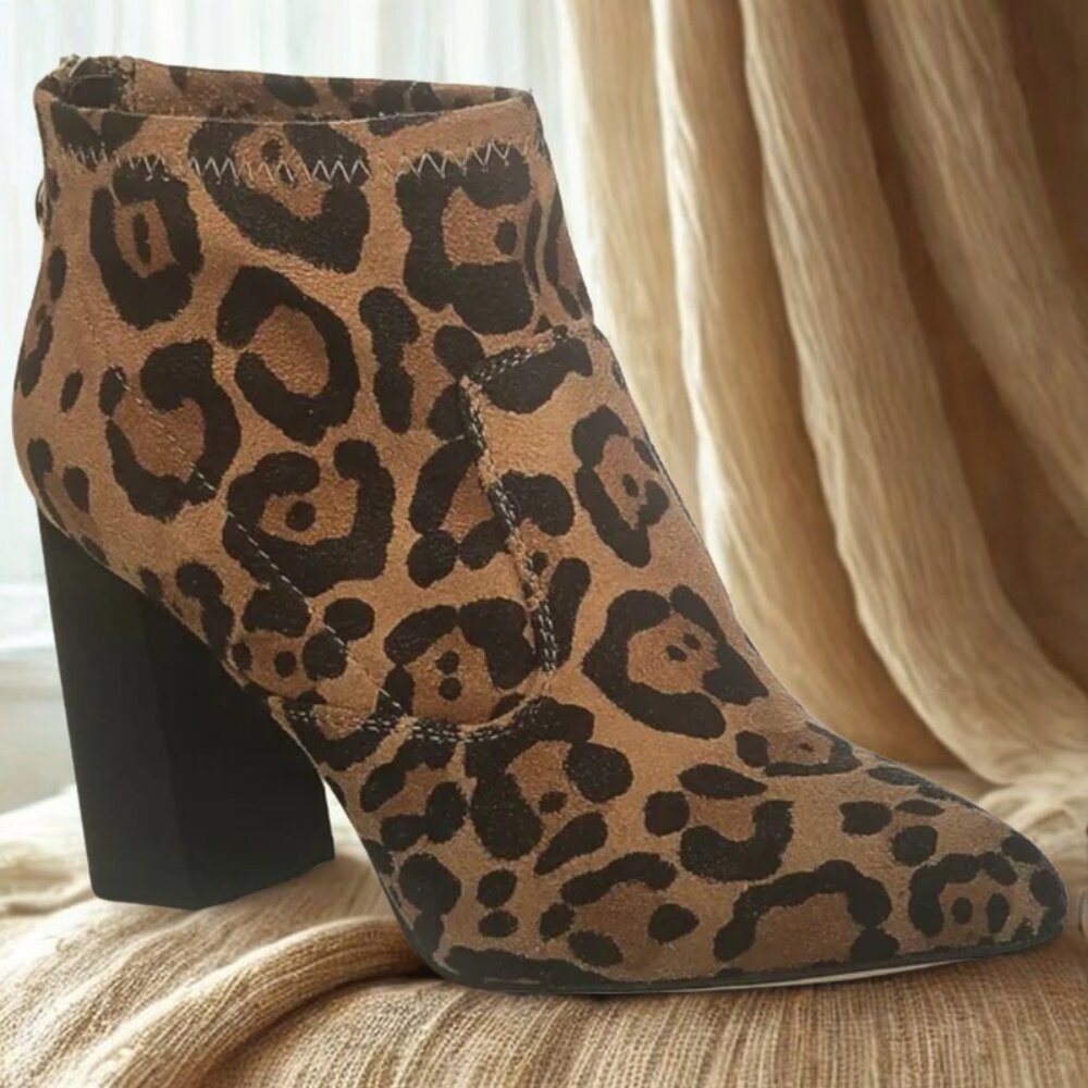 NWOB Franco Sarto Kortney Leopard Bootie